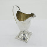 George III Sterling Silver Pedestal Cream Jug Antique 1786 London