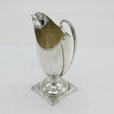George III Sterling Silver Pedestal Cream Jug Antique 1786 London