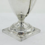 George III Sterling Silver Pedestal Cream Jug Antique 1786 London