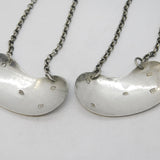 George IV Pair of Sterling Silver Madeira & Sherry Decanter Label Antique 1825 Birmingham