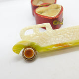 Motor Car Vehicle Lea Stein Paris Brooch Pin Vintage c1960