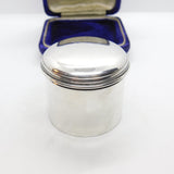 Georgian Sterling Silver Minimal Trinket Pot or Snuff Box 1818 Joseph Angell II