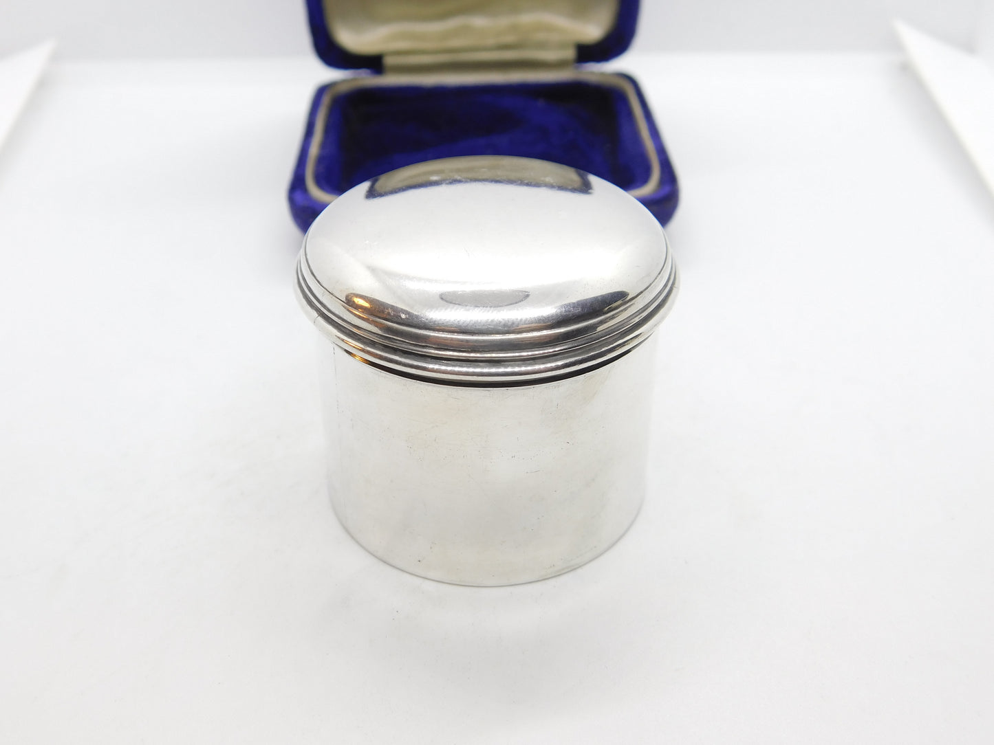 Georgian Sterling Silver Minimal Trinket Pot or Snuff Box 1818 Joseph Angell II