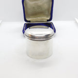 Georgian Sterling Silver Minimal Trinket Pot or Snuff Box 1818 Joseph Angell II