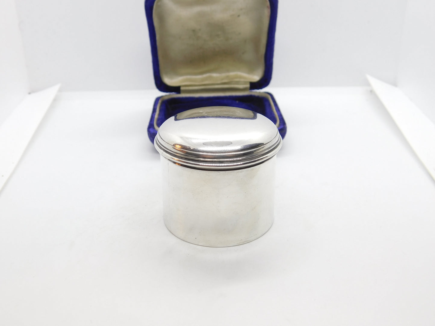 Georgian Sterling Silver Minimal Trinket Pot or Snuff Box 1818 Joseph Angell II