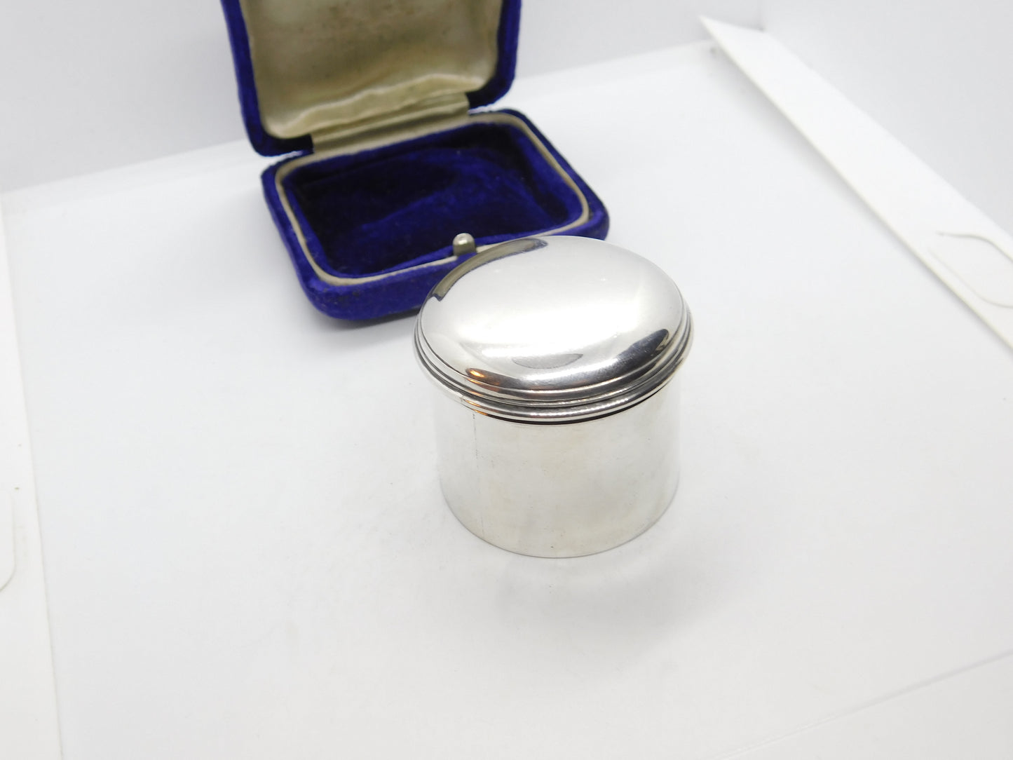 Georgian Sterling Silver Minimal Trinket Pot or Snuff Box 1818 Joseph Angell II