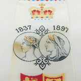 Original Queen Victoria Diamond Jubilee Stevengraph Bookmark 1897 Antique