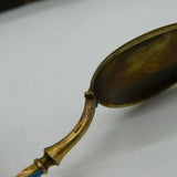 David Andersen Norway Boxed Sterling Silver Gilt Enamel Teaspoon Set Antique c1930