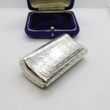 Georgian Sterling Silver Snuff Box 'A Token of Friendship' 1812 Birmingham John Munslow