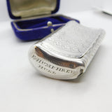 Georgian Sterling Silver Snuff Box 'A Token of Friendship' 1812 Birmingham John Munslow