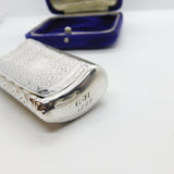 Georgian Sterling Silver Snuff Box 'A Token of Friendship' 1812 Birmingham John Munslow