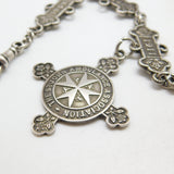 Sterling Silver St. John's Ambulance 'Joseph Jackson' Watch Chain Antique 1909-1917 Fobs & Dates