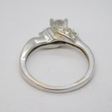 18ct White Gold 0.3ct Brilliant Cut Diamond Engagement Ring Contemporary