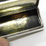 Georgian Sterling Silver Snuff Box 'A Token of Friendship' 1812 Birmingham John Munslow