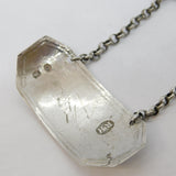 George III Sterling Silver Rum Decanter Label Antique c1780 Robert Hennell I