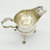 Irish George II Sterling Silver Paw Foot Cream Jug Antique c1750 Dublin