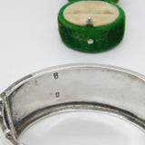 Victorian Sterling Silver Aesthetic Swallow Bangle Bracelet 1882 London Antique