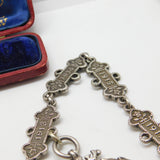 Sterling Silver St. John's Ambulance 'Joseph Jackson' Watch Chain Antique 1909-1917 Fobs & Dates