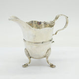 Irish George II Sterling Silver Paw Foot Cream Jug Antique c1750 Dublin