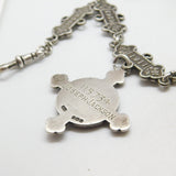 Sterling Silver St. John's Ambulance 'Joseph Jackson' Watch Chain Antique 1909-1917 Fobs & Dates