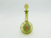 Early 19th Century Austrian Green Glass Painted Armorial Decanter c1820 Antique