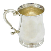 George II Sterling Silver Christening Mug Tankard Antique 1750 London