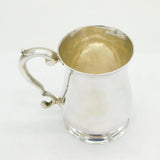 George II Sterling Silver Christening Mug Tankard Antique 1750 London