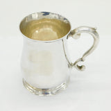 George II Sterling Silver Christening Mug Tankard Antique 1750 London
