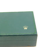 Original Green Large Tooled Leather Rolex Watch Box Vintage c1950s