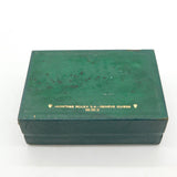 Original Green Large Tooled Leather Rolex Watch Box Vintage c1950s