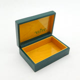 Original Green Large Tooled Leather Rolex Watch Box Vintage c1950s