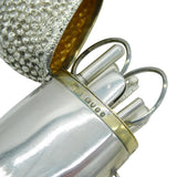 Victorian Sterling Silver Acorn Form Sewing Etui Case Antique 1870 London