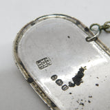 George III Sterling Silver Port Decanter Label Antique 1815 London
