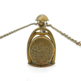 Victorian Base Metal Floral Pattern Multi-Tool Sewing Chatelaine Antique c1860