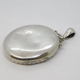 Victorian Sterling Silver & Gold Aesthetic Floral Sweetheart Locket Antique 1880
