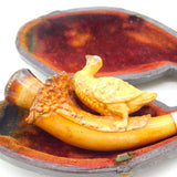 Boxed Sterling Silver, Meerschaum Carved Duck Novelty Pipe Antique 1913 Birmingham