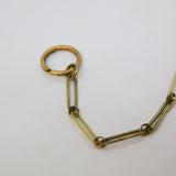 19th Century 14ct Gold & Silver Gilt Floral Three-Part Chatelaine Antique c1880