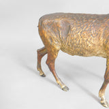 Large Stag Deer Figure Vienna Bronze Cold Painted Antique Victorian c1890