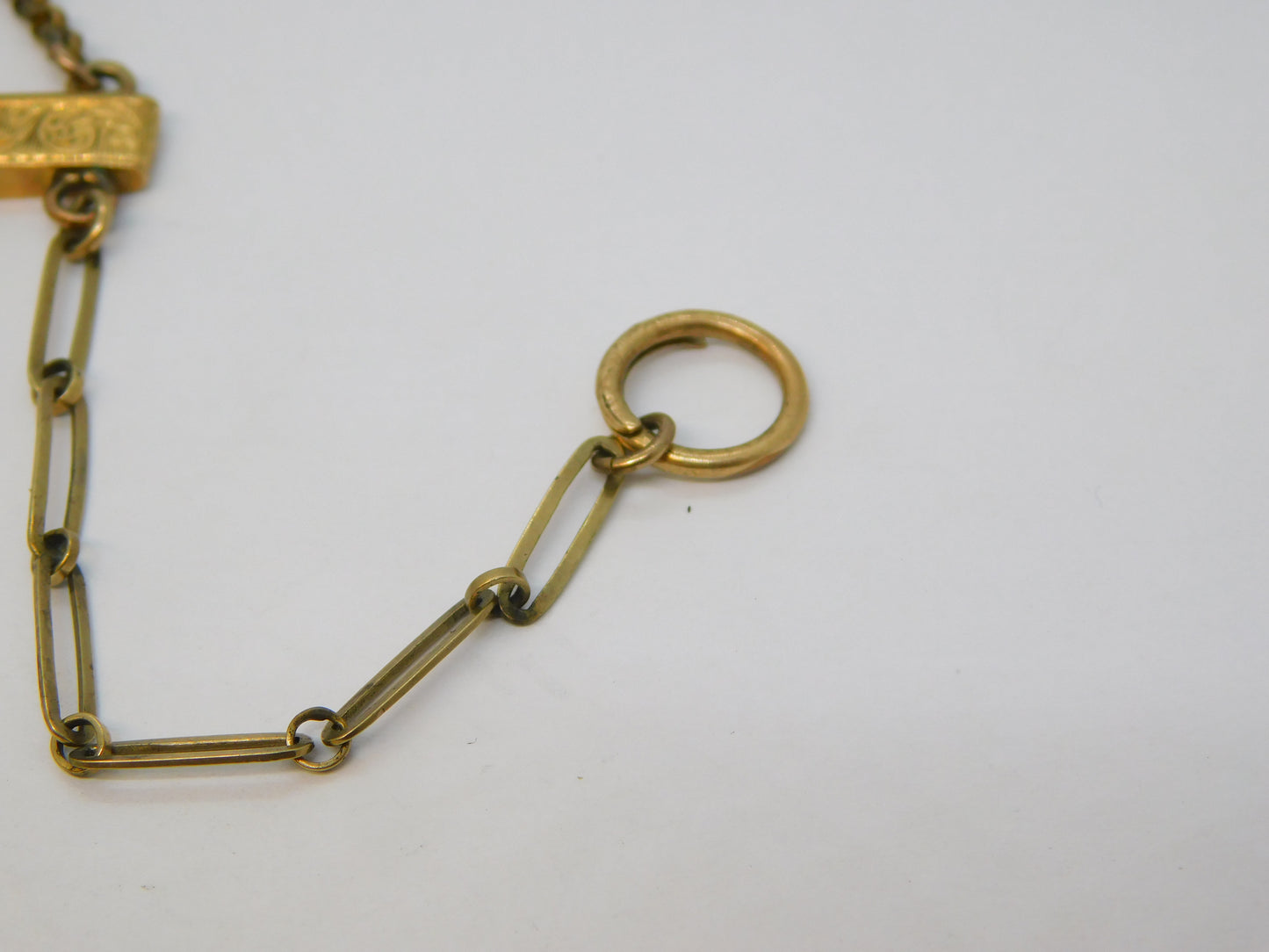 19th Century 14ct Gold & Silver Gilt Floral Three-Part Chatelaine Antique c1880