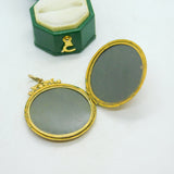 Victorian 9ct Gold Back & Front Swallow Pattern Locket Pendant Antique c1900