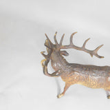 Large Stag Deer Figure Vienna Bronze Cold Painted Antique Victorian c1890
