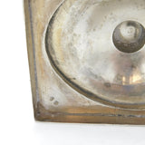 George III Sterling Silver Bright Cut Pedestal Tea Caddy Antique 1786 London Henry Chawner