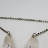 George III Sterling Silver 'M' Madeira Decanter Label Antique c1790 Exeter