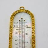 19th Century French Palais Royale Gold & Mother of Pearl Thermometer Antique c1820