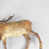Large Stag Deer Figure Vienna Bronze Cold Painted Antique Victorian c1890