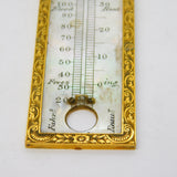 19th Century French Palais Royale Gold & Mother of Pearl Thermometer Antique c1820