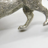 Cast Sterling Silver Royal Leopard Figurine Ornament 1972 London Vintage