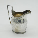 George III Sterling Silver Crested Cream Jug Antique 1797 London G. Burrows
