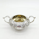 George IV Sterling Silver Floral Pattern Sugar Bowl Antique 1825 London