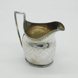 George III Sterling Silver Crested Cream Jug Antique 1797 London G. Burrows